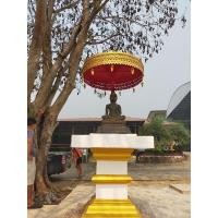 ราคา ฉัตรพระกลางแจ้ง สัปทนกลางแจ้ง ขนาดกว้าง32นิ้ว พ่นสีทองคำ พร้อมเสา (15932617029)