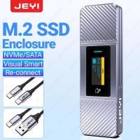 ราคา Jeyi Visual Smart M.2 NVMe NGFF SSD ตลับหมึก พร้อมตัวป้องกันการเขียน 5 วินาที เชื่อมต่อ 3 วินาที USB 3.2 Gen2 10Gbps UASP (22079503551)