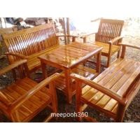 ราคา ชุดรับแขกไม้สัก ส่งฟรี!! (1219296466)