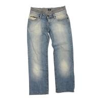 ราคา Dolce&Gabbana Double-Waisted Faded Jeans กางเกงยีนส์ดีไซน์เอวสองชั้น Y2K สุดๆ (29284613816)