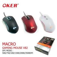 ราคา OKER Gaming Mouse MACRO เม้าเกมมิ่ มาโคร รุ่น V82 (1170792631)