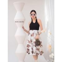 ราคา กระโปรงผ้าโฟมลายดอกไม้หวานๆ freesize (29018409703)