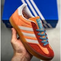 ราคา Adidas Origins GAZELLE INDOOR Indoor Low cut White Orange ของแท้ 100 % (44162227309)