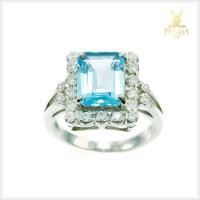 ราคา แหวนสกายบลูโทแพซ(Sky Blue Topaz) สีท้องฟ้าสดใส สบายตา (5377726884)
