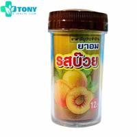 ราคา เม็ดอม รสบ๊วย ตราหงษ์ทอง ขนาด 100 เม็ดต่อหลอด Herbal Lozenges (Hong Thong Brand) Plum Flavor 100 tablets/tube (26438674924)