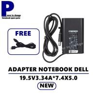ราคา ADAPTER NOTEBOOK DELL 19.5V3.34A*7.4X5.0 NEW ทรงใหม่ / สายชาร์จโน๊ตบุ๊ค เดล + แถมสายไฟ (3069177035)