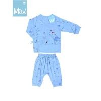 ราคา Little Wacoal Mild ชุดนอนผูกหน้า แรกเกิด แขนยาว ขายาว สำหรับเด็กแรกเกิด-6เดือน (28490652802)