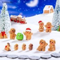 ราคา Yabijojojo Mini เครื่องประดับคริสต์มาส Gingerbread Man Snowman Micro Landscape ตุ๊กตาโมเดลรถภายในบ้านเดสก์ท็อปตกแต่งใหม่ (24947742504)
