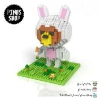 ราคา Lego nano block Line brown in cony Size L เลโก้นาโน ไลน์ บราวน์ ในชุดโคนี่ (349468152)