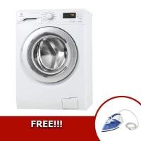 ราคา Electrolux เครื่องซักผ้าและเครื่องอบผ้าในตัว ความจุ 8 กก. รุ่น EWW12853 ฟรี! เตารีด ESI4005B (มูลค่า 790 บาท) (620151664)