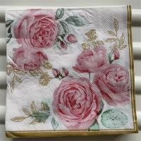 ราคา 20 ชิ้น/แพ็คผ้าเช็ดปากกระดาษสไตล์ Pastoral ผ้าเช็ดปาก Retro Rose พิมพ์งานแต่งงานตารางปากผ้า Cafe ถาดรับประทานอาหารเนื้อเยื่อ (54905373451)