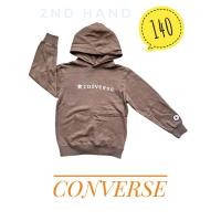 ราคา สินค้ามือสอง แบรนด์แท้ Converse เสื้อกันหนาว สำหรับเด็ก เสื้อสเว็ตเตอร์ คอนเวิร์ส มีหมวก สีน้ำตาล ไซส์ 140 อก 33 นิ้ว (29968566541)
