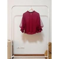 ราคา เสื้อคอปีนแต่งระบายแขน ป้าย my shop (New) (12677893852)