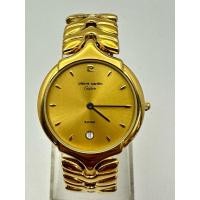 ราคา Cauture pierre cardin Quartz ตัวเรือนทองชุบ นาฬิกาผู้ชาย มือสองของแท้ (24907878763)