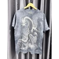 ราคา เสื้อยืดมือสอง เสื้อวินเทจ เสื้อลายมังกรสกรีนจม✨ (45851997178)