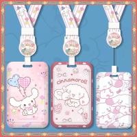 ราคา Sanrio Cinnamoroll Hard Shell Multifunctional Retractable Long Rope Card Holder Easy Pull Buckle EasyCard Card Holder Anti-Lost Protective Case Bag Charm Bus MRT Card Holder ABS ID Holder (28427507043