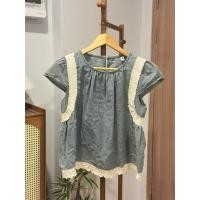 ราคา เสื้อแขนตุ๊กตายีนส์น่ารักสียีนส์อ่อนแต่งลูกไม้น่ารัก (45206329369)