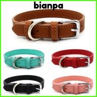 ราคา Bianpa ปลอกคอสุนัข, PU หนังขนาดปรับโซ่สุนัข,ราคาไม่แพงอุปกรณ์สัตว์เลี้ยงปลอกคออุปกรณ์สร้อยคอแมวสุนัขขนาดเล็กลูกสุนัข (27520810627)