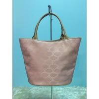 ราคา Roberta di Camerino กระเป๋าผ้าแคนวาสสีโอรสหูเป็นหนังแท้ มือสอง95% สวยกริ๊บ (51002999997)