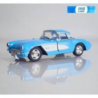 ราคา โมเดลรถยนต์ เชฟโรเลต คอร์เวทท์ 2 ประตู ของเล่น สะสม KINSMART 1:34 Model 1957 Chevrolet Corvette sports American Toy Car (44075425813)
