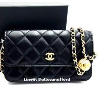 ราคา New Chanel WOC 7.5” Black Lambskin GHW With Adjustable Chain รุ่นใหม่สายปรับได้ | ร้านนี้ขายแต่สินค้าของแท้ 100% (29417722540)