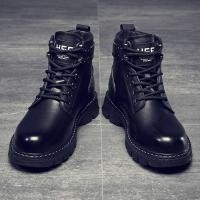 ราคา ♞,♘,♙Martin BOOTS รองเท้าหนังลำลองคุณภาพสูงสีดำสำหรับผู้ชายชุดทำงานรองเท้าหนังอังกฤษ (24470563606)