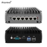 ราคา Intel Celeron J4125 2.5G Fanless pfSense Firewall Router Quad Core 2 * DDR4 6x 2500M Nics OPNsense Openwrt ESXi Mini Router PC (41277826858)