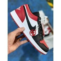 ราคา พร้อมสต็อก 1 รองเท้าผ้าใบหุ้มข้อต่ํารองเท้าผู้ชายรองเท้ากีฬาสีแดงสีดํา (51306633249)