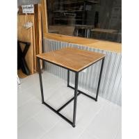 ราคา *กดสั่งซื้อออเดอร์ละ 1 ชุด* โต๊ะไม้ขาเหล็ก 60x60x75cm.(เฉพาะโต๊ะ) (29689753810)