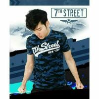 ราคา 7th street เสื้อยืดลายพรางน้ำเงิน (95789333)