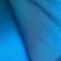 ราคา ผ้าไหมแท้ 100% พื้นเรียบ สีน้ำทะเล เส้นยืนสีเขียว ทอ2เส้นเนื้อหนา รหัส P4399 ผ้าไหมสุรินทร์ (26227977355)