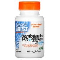 ราคา Doctor's Best, Benfotiamine 150 + Alpha-Lipoic Acid 300 [ 60 Veggie Caps ] L-leucine, puritan's Pride Alpha Lipoic Acid (9470459665)
