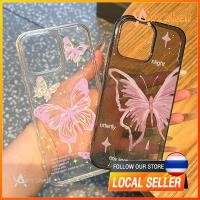 ราคา สำหรับ iphone 11 เคสไอโฟน13 ผีเสื้อสีชมพู เคสไอโฟน11 pro max 16 15 14 11 12 Pro x xs max xr 7plus 8plus เคส 16 plus วัสด (24293846614)