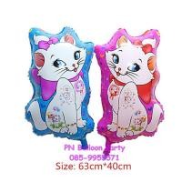 ราคา ลูกโป่งการ์ตูนรูปแมวมารีนั่ง สีชมพู Pink Marie Cat Balloon (7317476566)