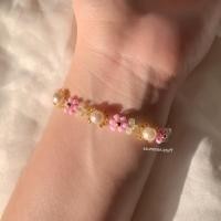 ราคา Cosmos Daydream beaded jewelry✨: สร้อยลูกปัดดอกไม้ โทนสีดอกคอสมอส สร้อยดอกไม้หวานละมุน สไตล์ Spring—Summer (57355505343)