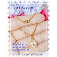 ราคา YXY-K17-AH 18K Gold Plated Necklace Love Gold Keylock Yaxiya Original Brand (57051567375)