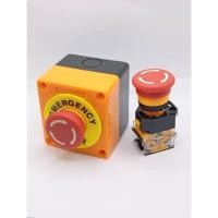 ราคา ส่งจาก กทม สวิตช์อย่างดี Emergency Switch box อีเมอเจนซี่สวิทซ์ ปุ่มฉุกเฉิน Push Button Switch 22mm ป้าย 22mm วางใวมาก (44371630949)