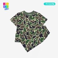 ราคา KiddeeCrew ชุดเซ็ทเด็ก เสื้อกางเกงแขนขาสั้น ผ้าcotton100% เสื้อผ้าเด็กลาย เขียวทหาร เหมาะอายุ 1 ปีถึง 12 ปี (26511323192)