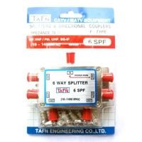 ราคา Splitter แยกสัญญาณเสาดิจิตอลทีวี,เคเบิ้ล แบบ 6 ทาง TAFN รุ่น 6SPF (1538676915)