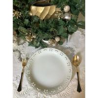 ราคา Adam & Eve Dinner Plate จานข้าวขอบฉลุสวยงามน่าใช้งาน (41620075101)