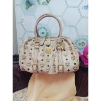 ราคา mcm แท้100% มือสอง ทรงฟักทองสภาพกริบไซส์m สีเบจ (24857423139)