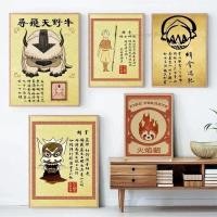 ราคา Retro Poster Japanese Anime Figure Avatar:Last Airbender Wanted Canvas Painting Wall Art Pictures Room Home Dorm Decor (28636787495)