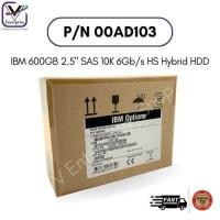 ราคา 00AD103 IBM 600GB 2.5" SAS 10K 6Gb/s HS Hybrid HDD ฮาร์ดดิสก์ รับประกัน 1 ปี New Inbox (29927585275)
