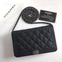 ราคา New Chanel Woc boy black caviar rhw holo25 full set copy rec (1183251333)