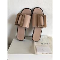 ราคา Boyy Buckle sandle รองเท้าแตะสีนู้ด size 40 ของแท้ (43801305997)