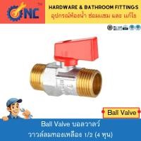 ราคา NC Hardware Ball Valve Brass บอลวาวล์ปรับลม บอลวาวล์ลม ทองเหลือง วาวล์ปั๊มลม วาวล์ลมทองเหลือง 1/2 (4 หุน) เกลียวนอก (20007859527)