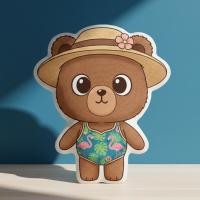 ราคา Bear หมี ตัวอายอาย ลิงบาบูน ค้างคาว กิ้งก่ามังกรเครา ชุดว่ายน้ำ หมอนไดคัท พิมพ์2ด้าน หมอนสกรีนรูป ตุ๊กตา ของขวัญ FUNYB (46705978213)