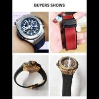 ราคา C Ekko Hot Watchbands Men Waterproof Sweat-Proof Rubber Silicone Watch Strap For HUBLOT Yubo Big Ba (44954411605)