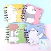 ราคา Spiral Book Wbb We Bare Bear Notebook Wire Bear Hard Cover Small Pocket Notes Agenda (25745680821)