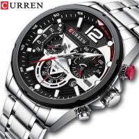 ราคา ❤ ธุรกิจ CURREN Casual Chronograph โลหะกันน้ำไม่ขึ้นสนิมนาฬิกา Mens แฟชั่นหรูหราใหม่ควอตซ์นาฬิก (41757959137)
